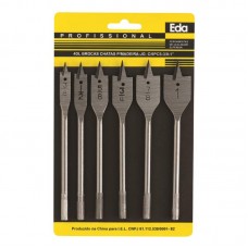 19874 - JOGO BROCA CHATA 06PCS EDA 4DL