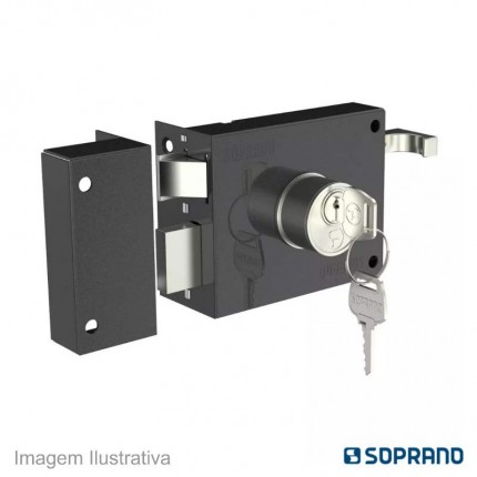 FECHADURA SOPRANO SOBREPOR/PORTAO PT 231