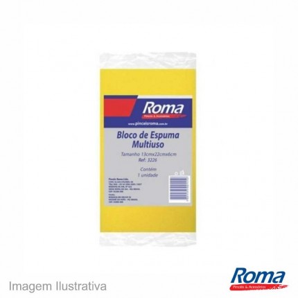 BLOCO DE ESPUMA ROMA 3226 AM 13X22X6CM