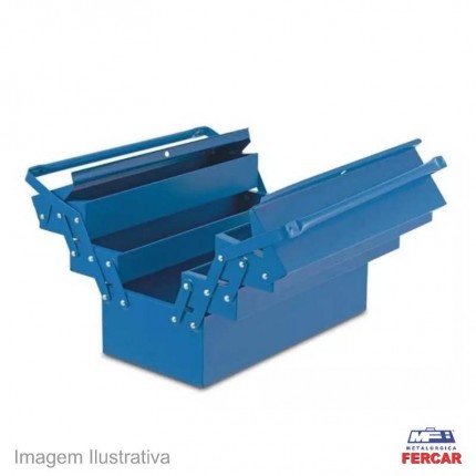 CAIXA FERRAMENTA 07 (50CM)5G.SANF.AZ FER