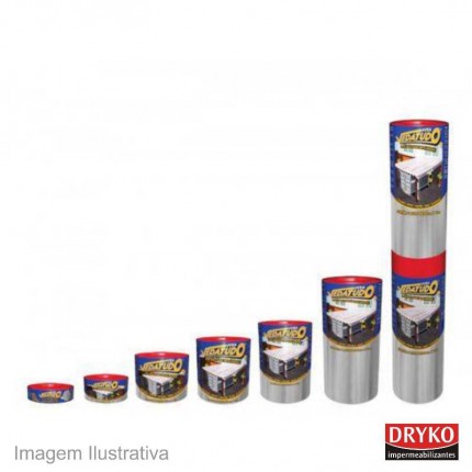 MANTA ASFALT.VEDATUDO ALUM.10CM 10M DRYK