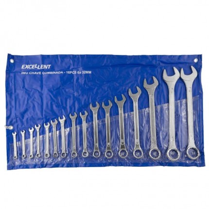 JOGO CHAVE COMB.EDA 6-32 16PCS 1WU