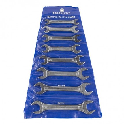 JOGO CHAVE FIXA EDA 6-22 08PCS 1XN