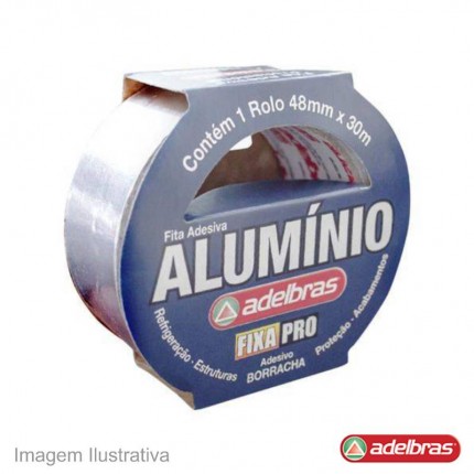 FITA ADESIVA ALUMIN.ADELBRAS 48MMX30M