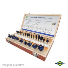 44857 - FRESAS P/TUPIA BRASFORT JG C/24 7895