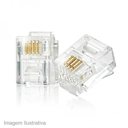 CONECTOR RJ 11 C/20 (TELEFONIA)