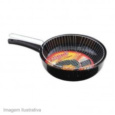 38155 - FRITADEIRA ESM.SILVA C/CESTO 22CM C.PVC