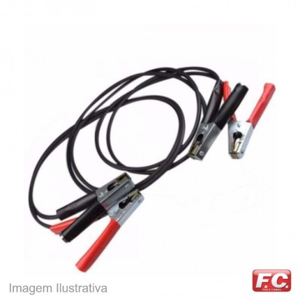 CABO P/BATERIA F.C.040AMP 2,5M(2X4MM)