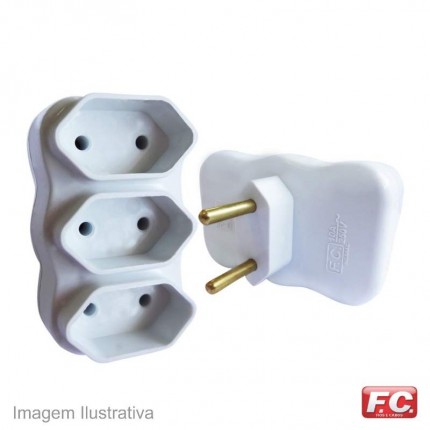 PINO 3 SAIDAS(BARRA) 2P MC/FC BR 001