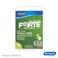 45022 - SACO P/LIXO FORTE 075X1,05M 100L PT C/05