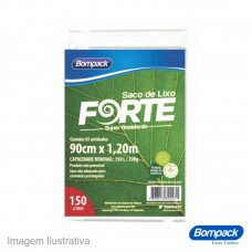 45023 - SACO P/LIXO FORTE 090X1,20M 150L PT C/05