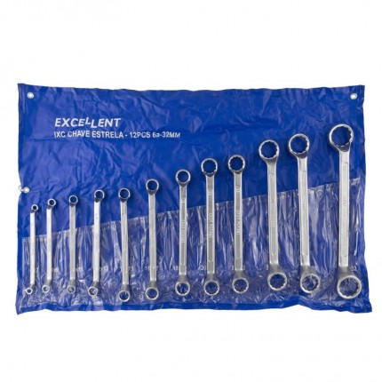 JOGO CHAVE ESTRELA EDA 6-32 12PCS 1XC