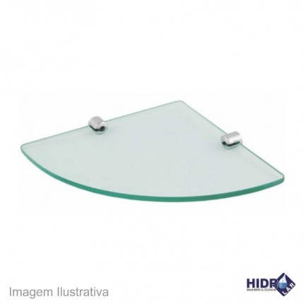 PRATELEIRA VIDRO HIDROLAR CANTO 6MM