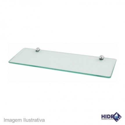 PRATELEIRA VIDRO HIDROLAR RETANG.6MMX30C