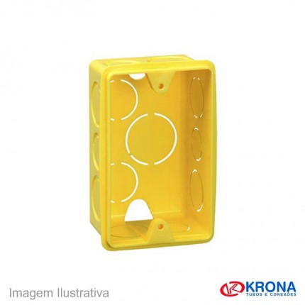 CAIXA LUZ PVC 4X2 AM KRONA C/24