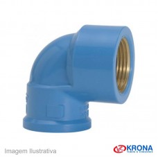 12067 - KRONA COTOVELO AZUL LISO/ROS.3/4 (UNI)