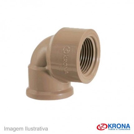 KRONA COTOVELO LISO/ROSCA 3/4 X 1/2 C/30