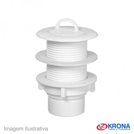 VALVULA TANQUE PVC 1.1/2 KRONA V9 ROSCA