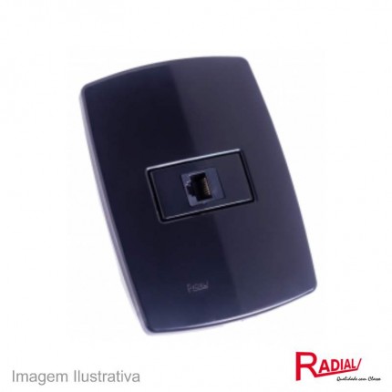 RADIAL P.NEGRA 1 TOM.REDE RJ45 PT 5003