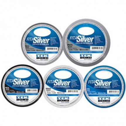 FITA SILVER TAPE TEKBOND 48MMX05M PRATA