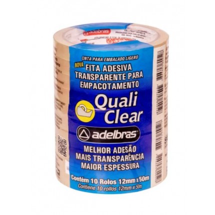 FITA DUREX ADELBRAS 12MMX50M C/10
