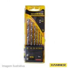 45255 - JOGO BROCA AR.06PCS HAMMER(MM)KB6PPF EST