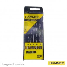 45249 - JOGO BROCA AC(MADEIR)05PCS HAMMER KBM5P