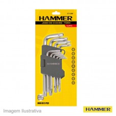 45267 - JOGO CHAVE TORX 09PC HAMMER C/F CT1200 C