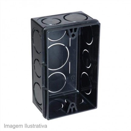 CAIXA LUZ PVC 4X2 PT MONDIALE C/100