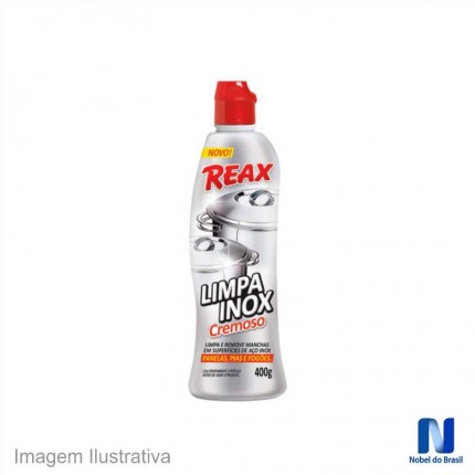 LIMPA INOX CREMOSO 400GR REAX NOBEL