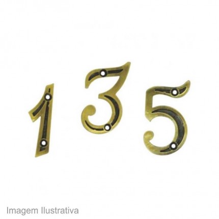 NUMERO COLONIAL METAL 7