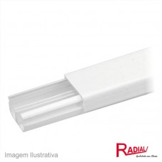 42811 - CANALETA SX F.ADES.RADIAL 2M 25PC BRANCA