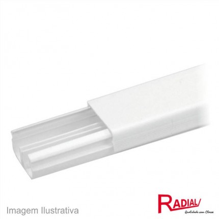 CANALETA SX F.ADES.RADIAL 2M 25PC BRANCA