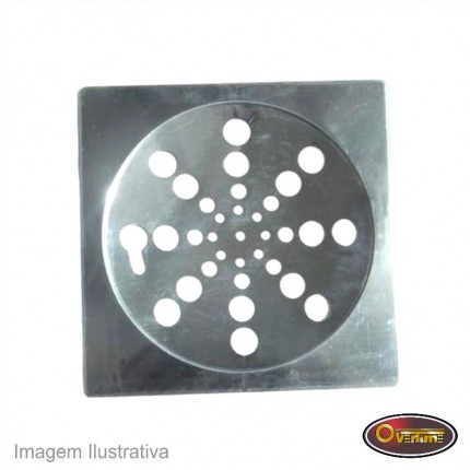 GRELHA OVERTIME INOX FIXA QUAD.10