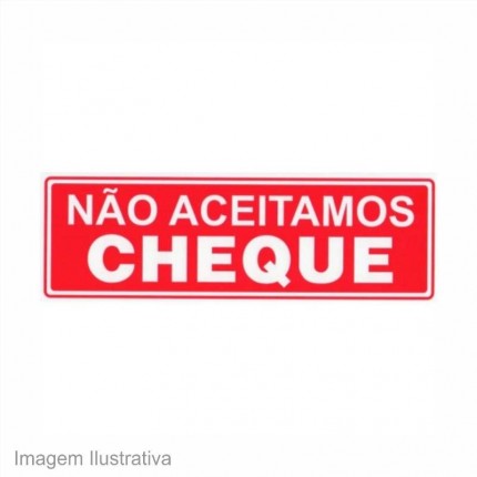 PLACA SIN.PVC 10X30(NAO ACEIT.CHEQUE)803