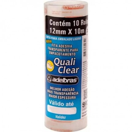 FITA DUREX ADELBRAS 12MMX10M C/10