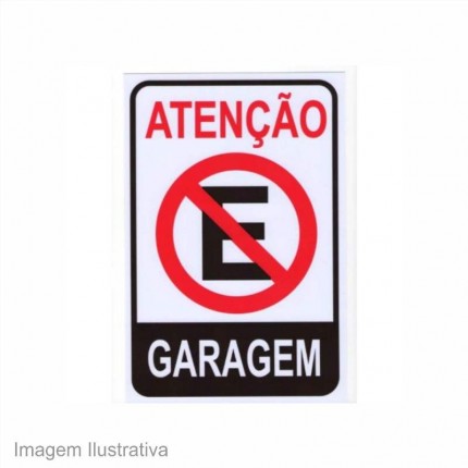 PLACA SIN.PVC 20X30(ATENCAO GARAGEM)254