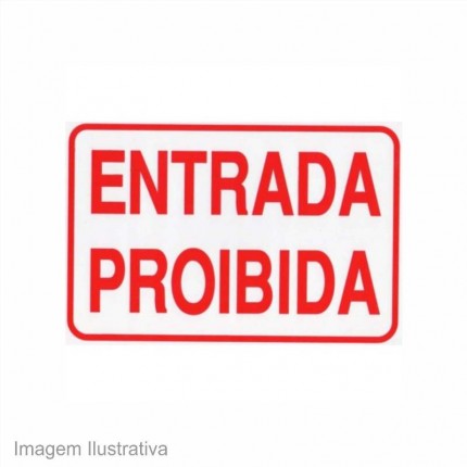 PLACA SIN.PVC 20X30(ENTRADA PROIBID.)186