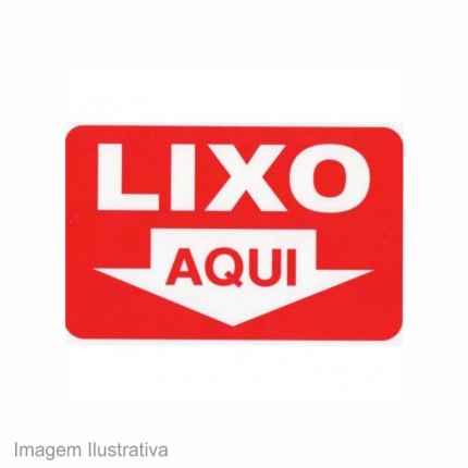 PLACA SIN.PVC 20X30(LIXO AQUI)193