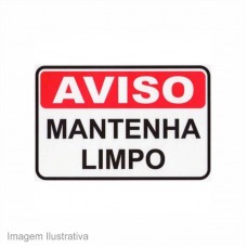 24945 - PLACA SIN.PVC 20X30(MANTENHA LIMPO)124