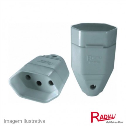 PINO FEMEA RADIAL 3P 10A CZ 1501132