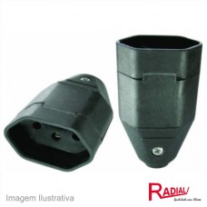 43624 - PINO FEMEA RADIAL 3P 10A PT  1501133