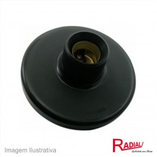 43705 - PLAFON PVC RADIAL ECO PRETO 1101002