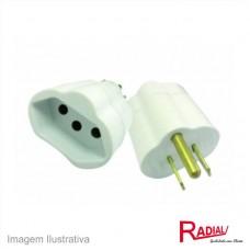 43629 - PINO ADAPT.RADIAL(CH+T.P/3P)15A BR 1129