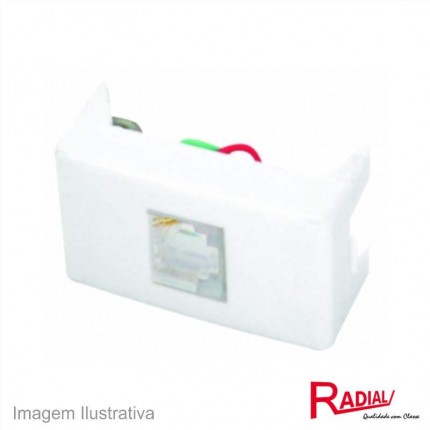 RADIAL PEROLA MODULO 1TEL RJ11 4V 04002