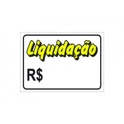 PLACA SIN.PVC 20X30(LIQUIDACAO)209