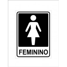 10639 - PLACA SIN.PVC 15X20(FEMININO)032