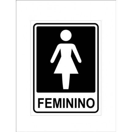 PLACA SIN.PVC 15X20(FEMININO)032