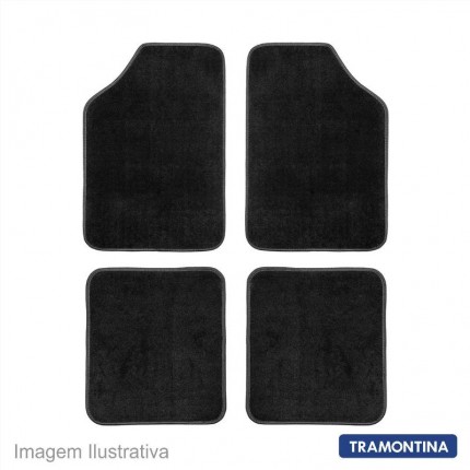 TAPETE P/CARROS CARP.PT 4PC TRAM.786/001