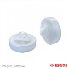 43325 - TAMPA PVC REBOUCAS LAVATORIO/PIA C/100